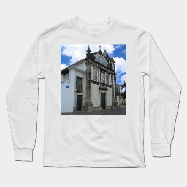 Church of the Sea with a tiled facade Long Sleeve T-Shirt by Marccelus